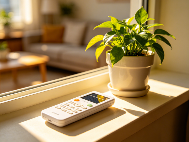 Battery-free remote control used in light-powered remote case study