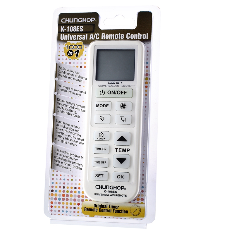 K-108ES universal AC remote control