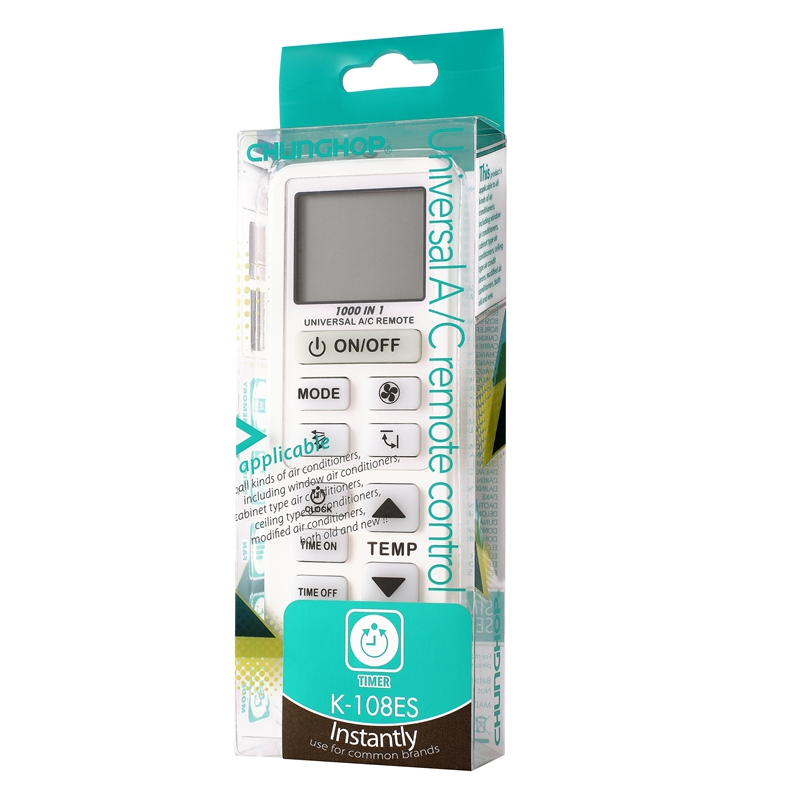 K-108ES universal AC remote control