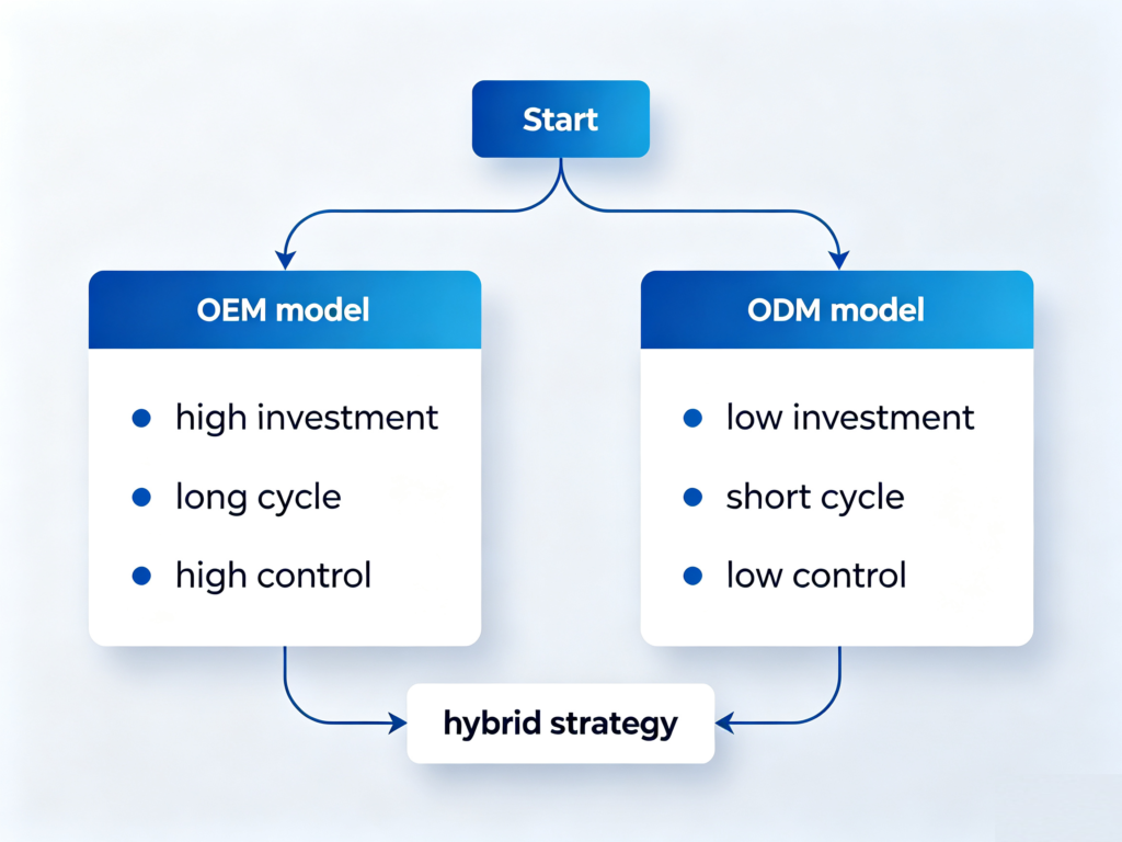OEM vs ODM procurement decision flow chart for buyers
