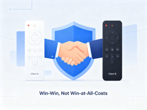 Win-win business approach in custom remote control manufacturing